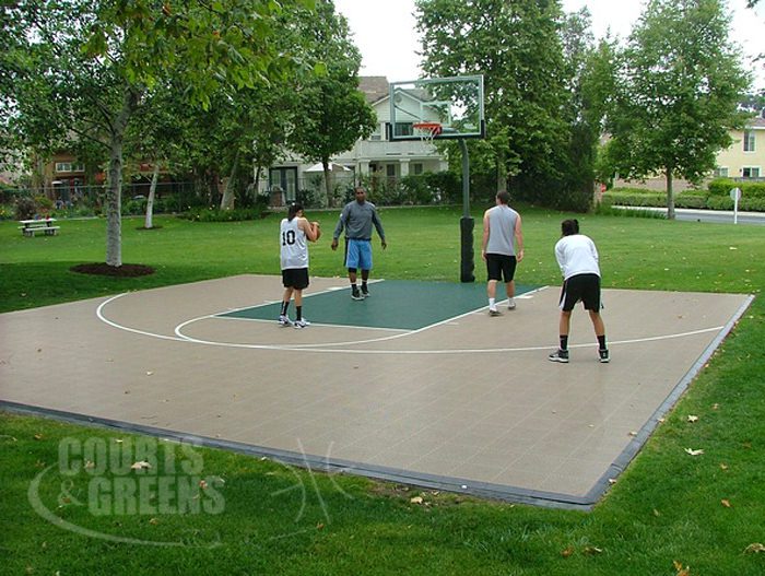 professional park basketball court by Courts and Greens in Bakersfield