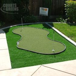 custom back yard putting greens by Courts and Greens in Bakersfield